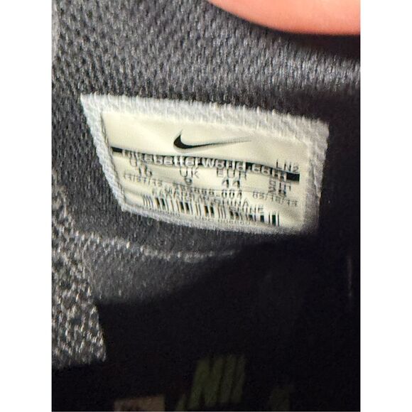 Sz 10 - Nike Lunar Force 1 Leather Black Green neon LTHR (555089-004) - Picture 7 of 8